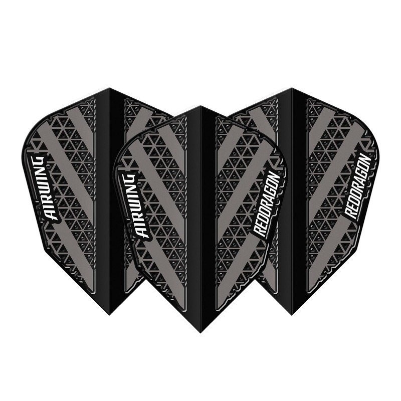 RED DRAGON Airwing Unique Moulded Black & Grey V-Standard Dart