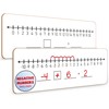 SCRIBBLEDO Negative Number Line Board 4”x12” Inch Lapboard Double Sided