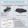 TEREBENTO Padded Tripod Carrying Case, Heavy Duty Tripod Bag with