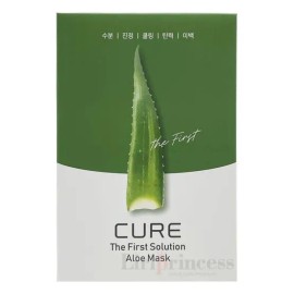 Kim Jeong-moon Aloe Cure The First Solution Aloe Mask 10 sheets / 김정문알로에 큐어 더 퍼스트 솔루션 알로에 마스크 10매