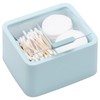 Tecbeauty Large Qtips Holder - 2 Grids Cotton Swabs Dispenser