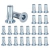 Awclub 5/16-18 Multi-Grip Rivet Nuts, 24pcs Pre-Bulbed Shank Flat Head