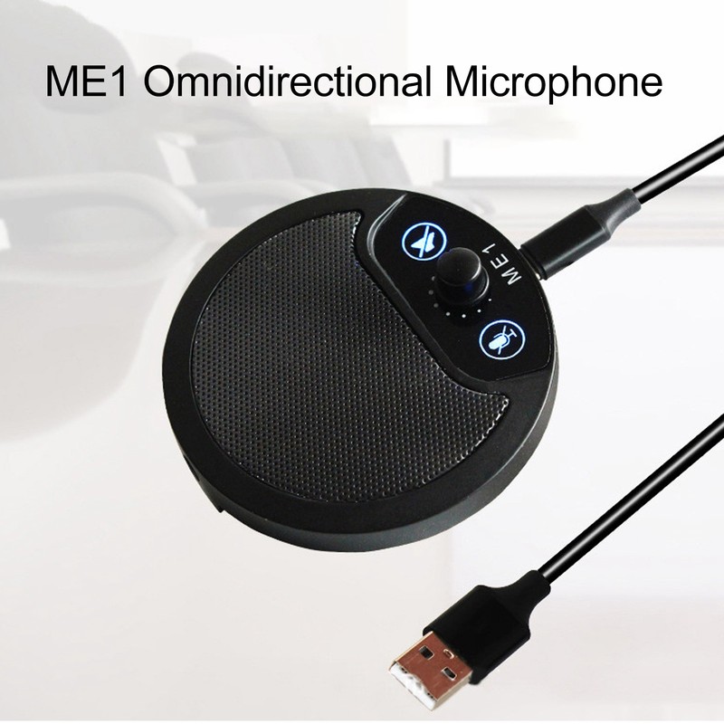 USB Conference Microphone Professional 360 Degree Omnidirectional Plug and Play