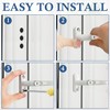 2PCS UPVC Window Handle Lockable Window Handle with Key, Aluminum