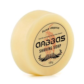 Anbbas Shave Soap Goat Milk 100g from New Zealand for Beard Barber Traditional Wet Shaving (1pc, 3.5 oz)