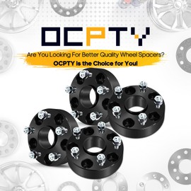 OCPTY 4PCS 5x4.5 to 5x4.5 Wheel Spacers 1.5 inch 12x1.5 Studs 60.1mm Hub Bore Forged Hub Centric Wheel Spacers 5 Lug fit for Avalon for Camry for C-HR for ES300h for ES350 for GS350