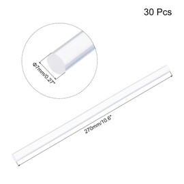 uxcell Mini Hot Glue Gun Sticks 10.6-inch x 0.27-inch Strongly Sticky Glue Sticks for Glue Gun, Yellow 30pcs