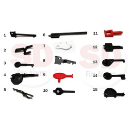 Fire Alarm Engineers Pack - 15 Call Point Test Keys