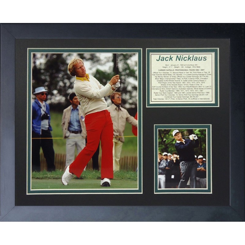 Legends Never Die "Jack Nicklaus Framed Photo Collage, 11 x