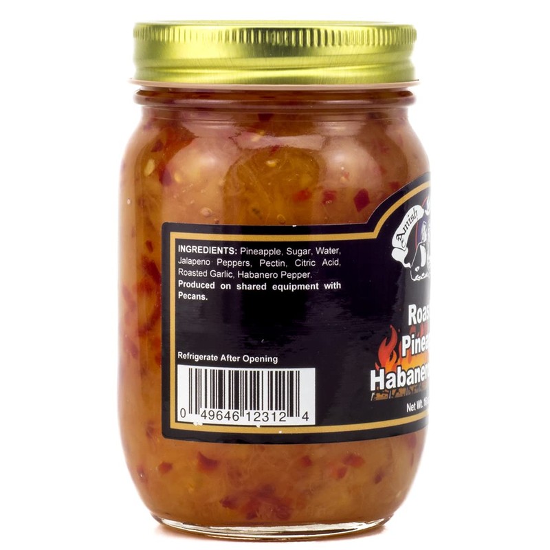 Amish Wedding Roasted Pineapple Habanero Sauce, 16 Ounce (Pack of