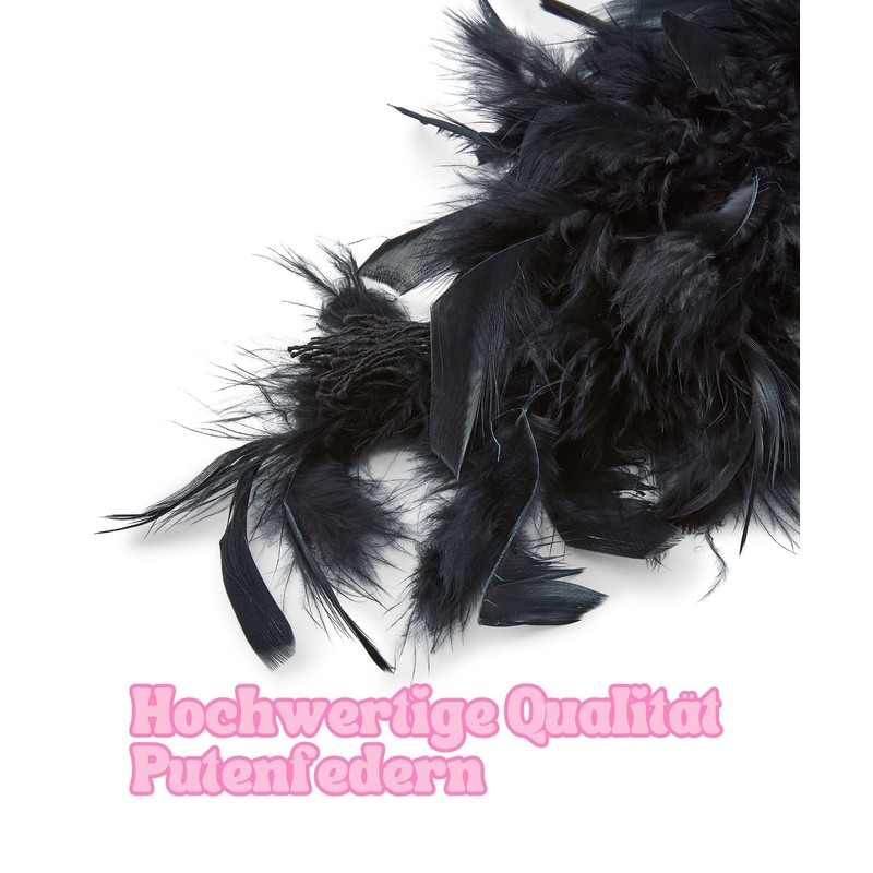 Runesol Feather Boa, black