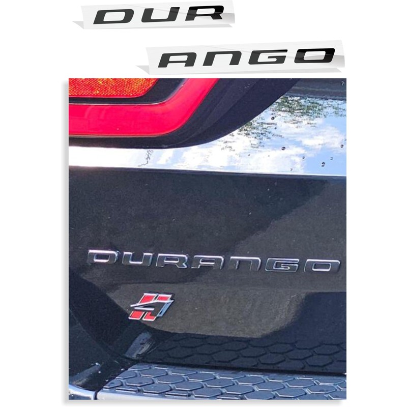 Reflective Concepts Durango Lift Gate Emblem Overlay Decal Sticker -