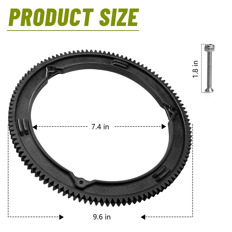Alocs 499612 Flywheel Ring Gear Replacement for Briggs & Stratton,