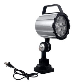 LED Machine Light,12W 120 Volt Adjustable Short Arm LED Work Light for Drilling,Lathe, CNC Milling Machine (12W with US Plug)