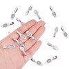 PH PandaHall 50pcs Glue-on Flat Pad Bails Pendant Cabochon Jewellery