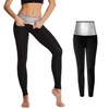 High-Waist Abdominal Sauna 9-Length Leggings Black 9-Length/L (66) 2ea