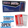Ultima LED Neon Open Sign for Business: Vertical LED Sign