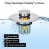 LEKEYE Bathroom Sink Stopper | Shower Drain Hair Catcher |