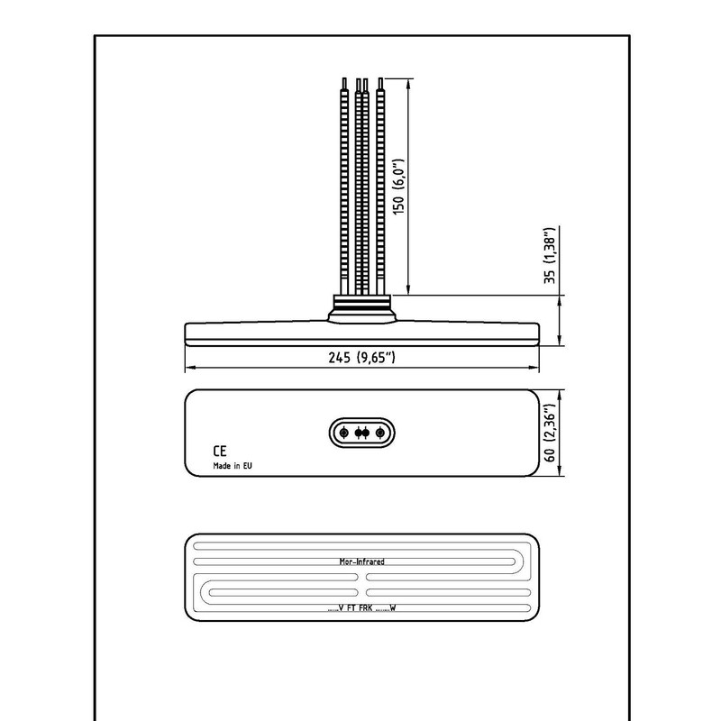 FT-1000-240-FRK-L6-WH-0 240V 1000W