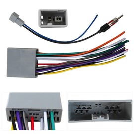 Car Stereo Radio Wiring Harness and Antenna Adapter Set Fit for Honda CR-Z Base Hatchback 2-Door 1.5L 1497CC l4 Full Hybrid EV-Gas (FHEV) SOHC Naturally Aspirated 2011