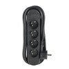 Electraline 32057 Power Strip 4 French Sockets with Cable Reel