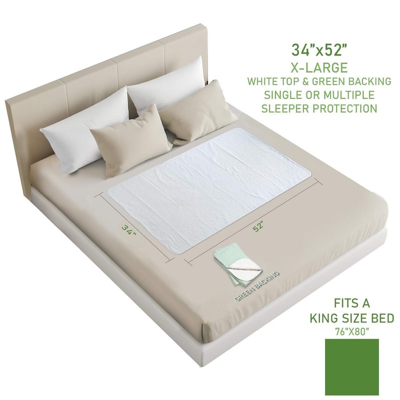 Nobles Premium Quality Quilted Bed Pad - Waterproof, Reusable &