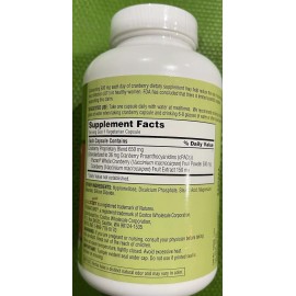 Trunature CRANBERRY 650mg, 140 Capsules one per day Supports a Healthy Urinary T