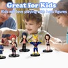 Gensly 9 Pcs Anime Mini Figures with Base MHA Character