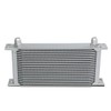Auto Dynasty Universal Silver Aluminum 19-Row Engine Oil Cooler +