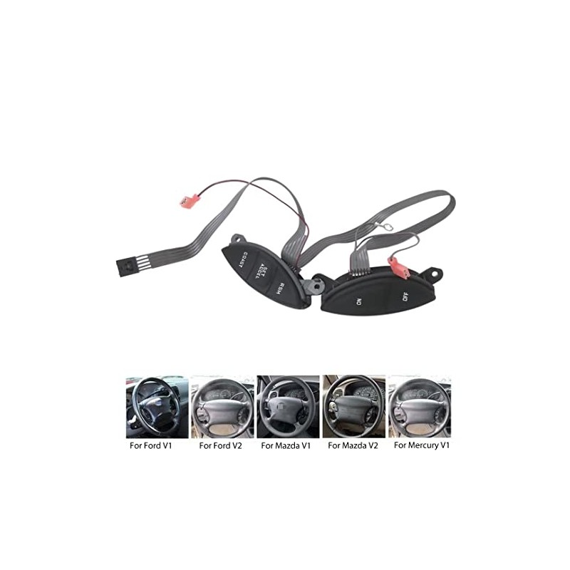 Steering Wheel Mounted Cruise Control Switch Buttons Kit Replacement Fit