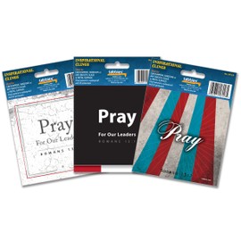 Tabbies Scripture-Inspired Patriotic Clings, Pray: Romans 13:1, Assorted Pack 5 Each of 3 Designs, Waterproof and UV Protected (58150)