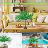 23 In Lighted Palm Tree Table Decor, Tropical Artificial Palm