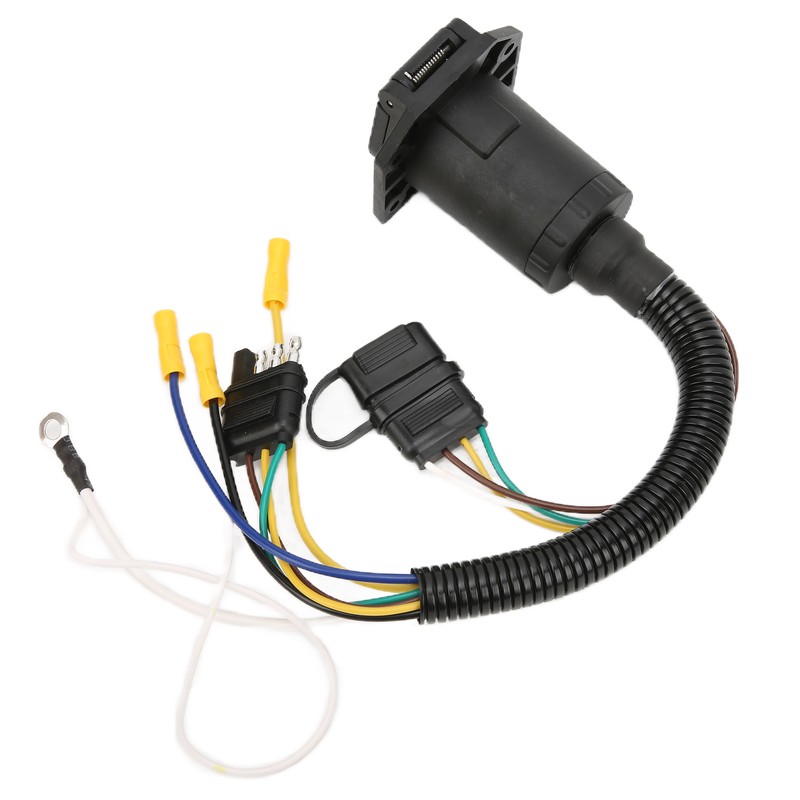 Trailer Wiring Adapter 4 Way to 7 Way Round Trailer