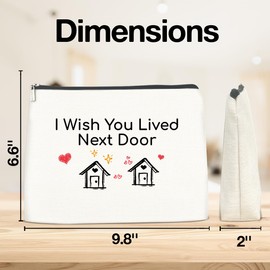 Friendship Gifts Makeup Bag, Long Distance Gift for Women Friends Soul Sister Bestie, Best Friends Cosmetic Bag Gifts