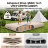Deeroutin Air Mattress with Built-in air Pump; Single Blow up