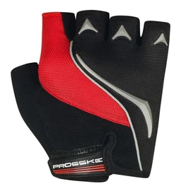 Prosske Ventum Cycling Gloves with Gel Inlay Cycling Gloves Half Finger Fitness Non-Slip Breathable – Black/Red, M
