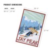 Lantern Press Jay Peak, Vermont, Downhill Skier, 1000 Piece Jigsaw