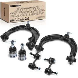 A-Premium Set of 6, Front Upper Control Arm, Sway Bar Link, Lower Ball Joint, Compatible with Honda Accord 2008-2012, Acura TSX 2009-2014