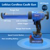 Leikius Electric Caulk Gun with LED Light, 6 Speed Adjustment
