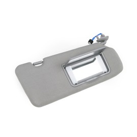 Right Passenger Side Sun Visor Compatible with Honda CRV 2017 2018 2019 2020 2021 2022 Sun Visor Right Passenger with Mirror and Dual Lighting Replace 83230-TLY-H11ZB 83230TLYH11ZB Gray