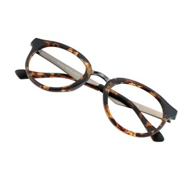 VisionGlobal Blue Light Blocking Glasses Women/Men Computer Reading Glasses Oval Frame(Tortoise, 2.50 Magnification)