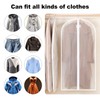 Logei Garment Bag Long Clothes Covers Pack of 6 Clothes