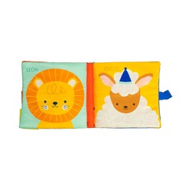 Libro para Bebés de Tela Suave: Gato con Sonaja