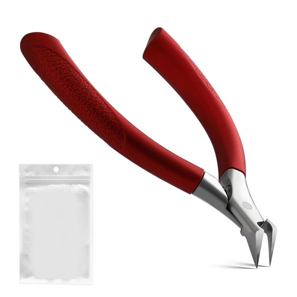 Nail Scissors Toenails Red Nail Clippers 12 x 7 cm