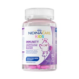 NESTLÉ NIDINACARE KIDS Immunity Integratore Alimentare multivitaminico per bambini da 3 anni, Barattolo da 60 caramelle gommose (162g)
