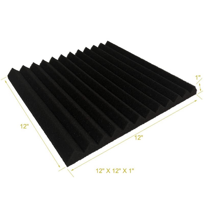 52 Pack Black blue 1" x 12" x 12" Acoustic
