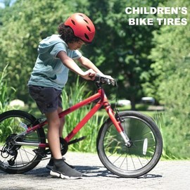 MOHEGIA Kids Bike Tires Replacement Set: 2-Pack 16x2.125 inch (57-305 mm) Folding Bicycle Tires and Pair 16 inch Inner Tubes Schrader Valve with Tire Levers