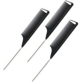 UPKOCH Peines de peluquería y pinzas para separar el cabello de plástico y acero inoxidable, diseño simple, sujetan el cabello firmemente, 1 set, para lavado facial