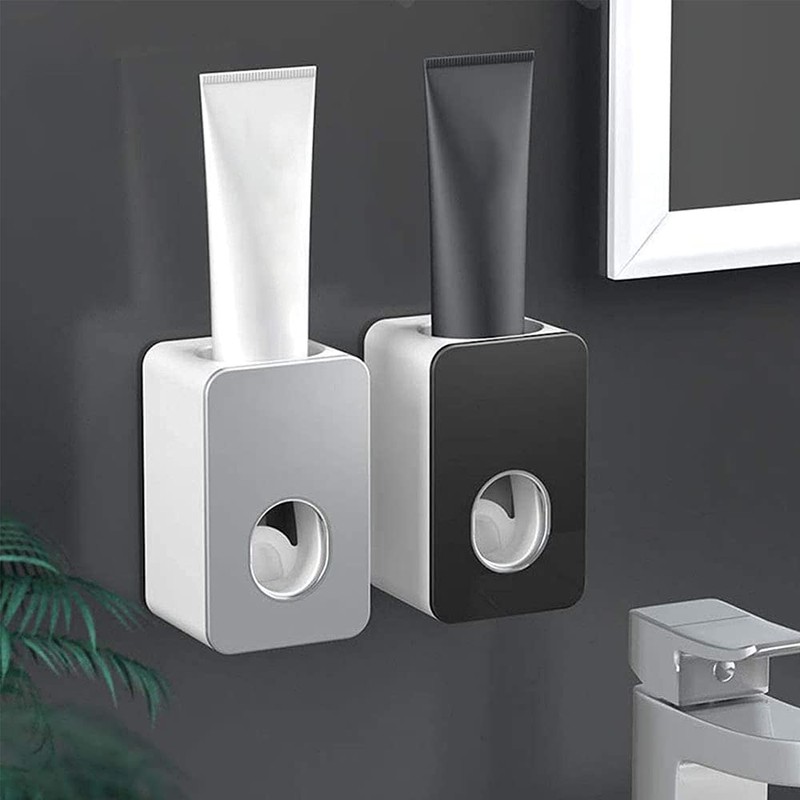 Toothpaste Squeezer Holder, 2 Pieces Automatic Toothpaste Squeezer, Wall Mounted