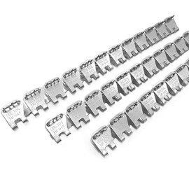 24 inch 8 Pcs Butterfly Belt Fastener Alligator Staple Lacing with 4 Hinge Pins Conveyor Belt Repair Fasteners Staple Clipper Lacing Applicable Belt Thickness 5-6.4mm